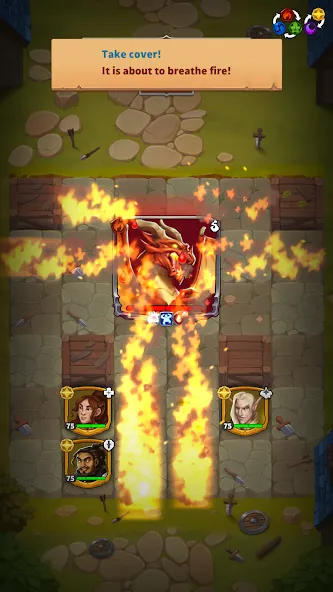 Скачать Friends & Dragons - Puzzle RPG последней версии — Безлимитные ресурсы и энергия — скриншот 4