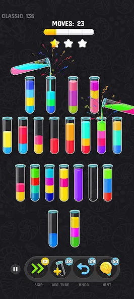 Скачать Color Water Sort Puzzle Games на Андроид с модом — Без рекламы и все уровни открыты — скриншот 3 Скачать Color Water Sort Puzzle Games на Андроид с модом — Без рекламы и все уровни открыты — скриншот 3