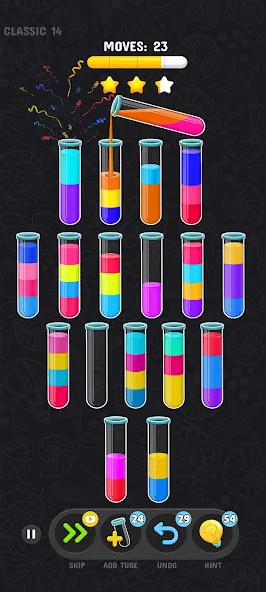 Скачать Color Water Sort Puzzle Games на Андроид с модом — Без рекламы и все уровни открыты — скриншот 4 Скачать Color Water Sort Puzzle Games на Андроид с модом — Без рекламы и все уровни открыты — скриншот 4