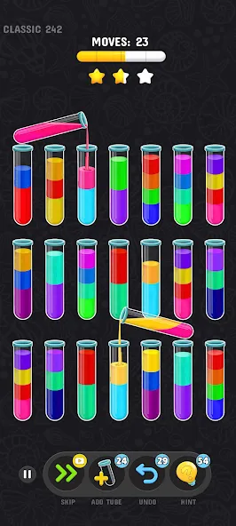 Скачать Color Water Sort Puzzle Games на Андроид с модом — Без рекламы и все уровни открыты — скриншот 5 Скачать Color Water Sort Puzzle Games на Андроид с модом — Без рекламы и все уровни открыты — скриншот 5