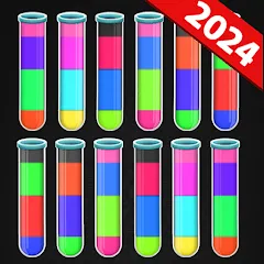 Скачать Color Water Sort Puzzle Games на Андроид с модом — Без рекламы и все уровни открыты