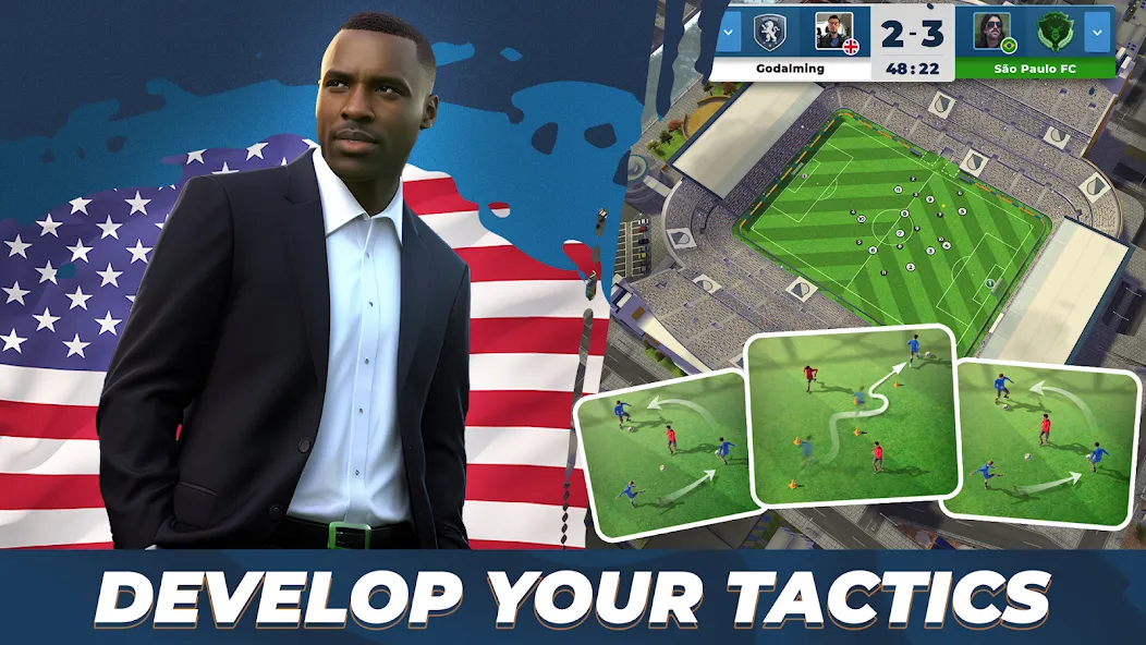 Soccer - Matchday Manager 24 на телефон — скачать мод: Безлимитные деньги и ресурсы — скриншот 2