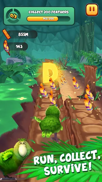 Скачать Kakapo Run: Animal Rescue Game бесплатно — Безлимитные монеты и жизни — скриншот 1
