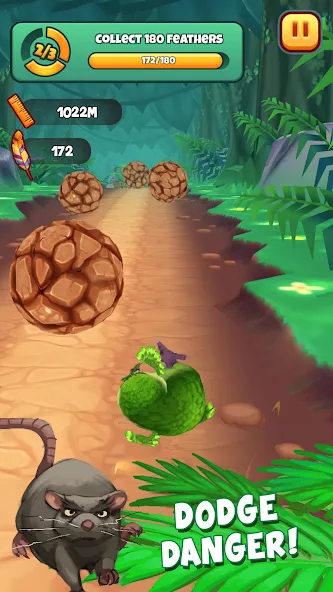 Скачать Kakapo Run: Animal Rescue Game бесплатно — Безлимитные монеты и жизни — скриншот 4
