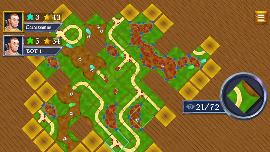 Скачать мод War of Carcassonne board Games — Безлимитные ресурсы и открытые уровни — скриншот 1 Скачать мод War of Carcassonne board Games — Безлимитные ресурсы и открытые уровни — скриншот 1