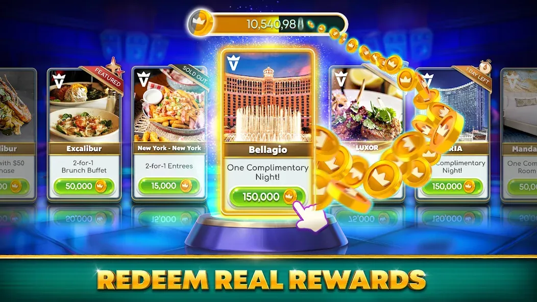 Скачать myVEGAS Slots: Casino Slots последней версии — Бесконечные монеты и бесплатные вращения — скриншот 2