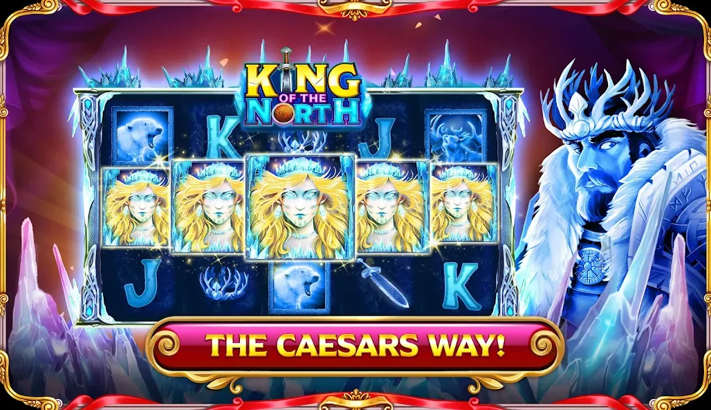 Caesars Slots: Casino Games взломанный APK — Безлимитные монеты и бесплатные вращения — скриншот 3