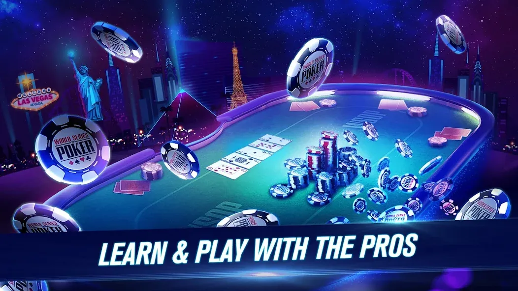 WSOP Poker: Texas Holdem Game — Безлимитные фишки и открыты все столы, скачать мод APK — скриншот 4 WSOP Poker: Texas Holdem Game — Безлимитные фишки и открыты все столы, скачать мод APK — скриншот 4