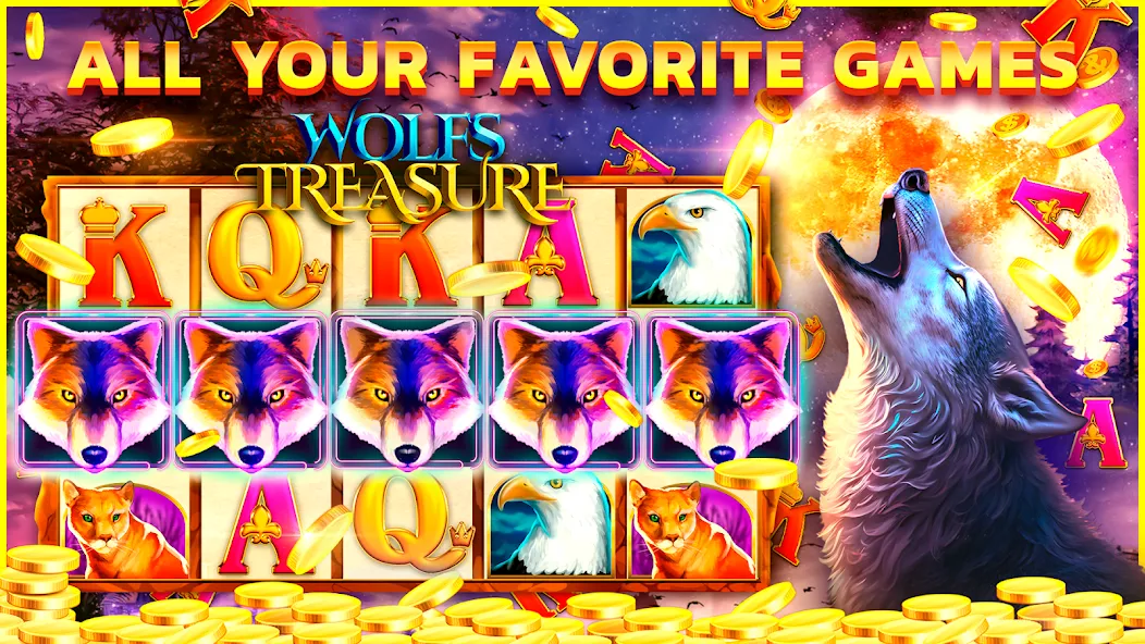 Legandary slots Casino Games взлом на Андроид — Безлимитные монеты и бонусы — скриншот 1