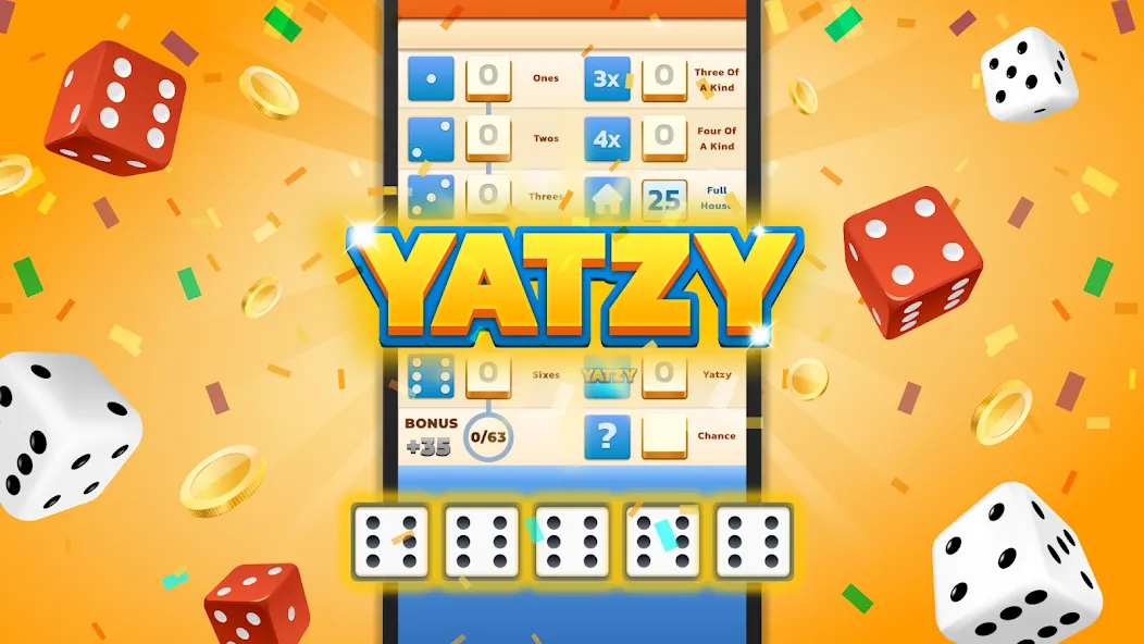 Скачать Yatzy - Fun Classic Dice Game — Безлимитные броски и открыты бонусы — скриншот 1 Скачать Yatzy - Fun Classic Dice Game — Безлимитные броски и открыты бонусы — скриншот 1
