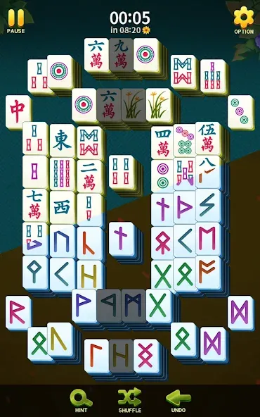 Mahjong Blossom Solitaire — Без рекламы и бесконечные подсказки, скачать мод APK — скриншот 3