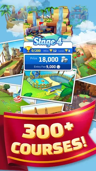 Mini Golf King — Безлимитные монеты и все клюшки, скачать мод APK — скриншот 4 Mini Golf King — Безлимитные монеты и все клюшки, скачать мод APK — скриншот 4