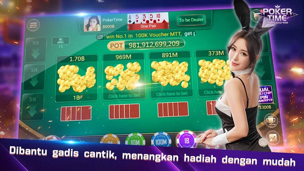 Скачать Poker Time- Pulsa Texas Holdem на Андроид с модом — Безлимитные фишки и бонусы — скриншот 2