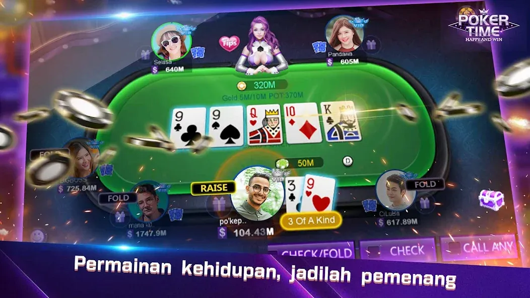 Скачать Poker Time- Pulsa Texas Holdem на Андроид с модом — Безлимитные фишки и бонусы — скриншот 3