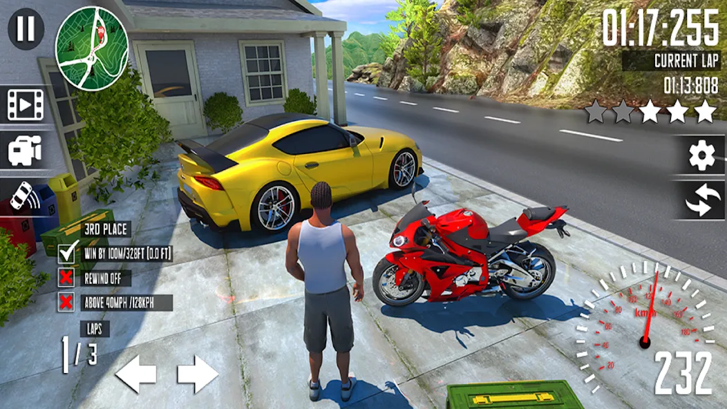 Скачать мод Crazy Car Driving School Games — Безлимитные деньги и всё открыто — скриншот 1