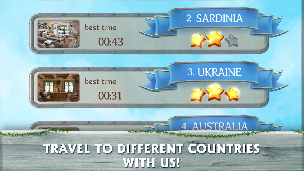 Around the world:Hidden Object бесплатно на Андроид — мод: Безлимитные подсказки и открыты все страны — скриншот 2