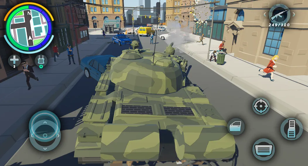 Gangster & Mafia Grand Polygon взломанный APK — Безлимитные деньги и оружие — скриншот 4