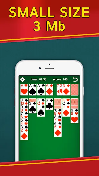Скачать Classic Solitaire Klondike — Без рекламы и подсказки доступны — скриншот 2