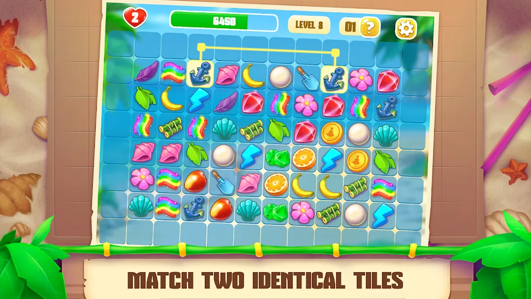 Скачать Onet Paradise: connect 2 tiles бесплатно — Без рекламы и подсказок — скриншот 2