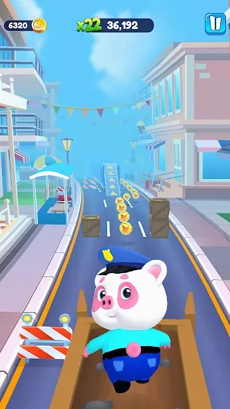 Piggy Panda Run: Fun Game MOD APK скачать на Андроид — Безлимитные монеты и все скины — скриншот 4