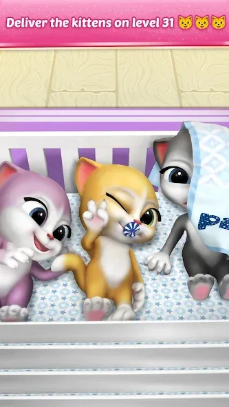 Pregnant Talking Cat Emma взломанный APK — Беременная кошка и новые приключения — скриншот 2