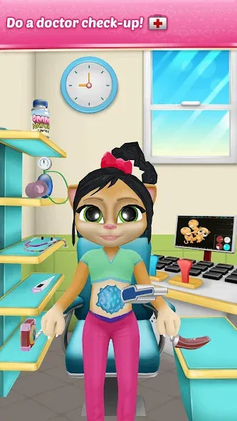 Pregnant Talking Cat Emma взломанный APK — Беременная кошка и новые приключения — скриншот 3