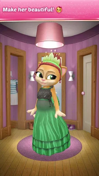 Pregnant Talking Cat Emma взломанный APK — Беременная кошка и новые приключения — скриншот 4
