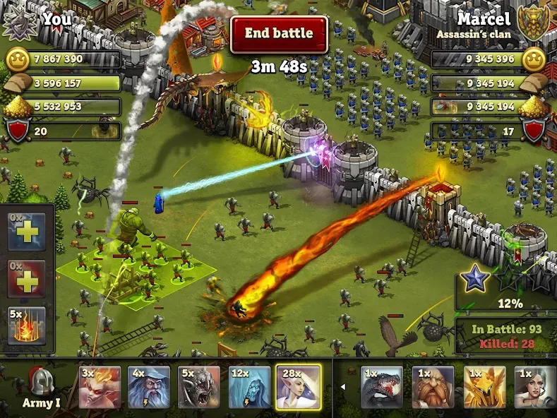 Скачать Throne Rush Mod APK — Безлимитные ресурсы и мощная армия — скриншот 1 Скачать Throne Rush Mod APK — Безлимитные ресурсы и мощная армия — скриншот 1