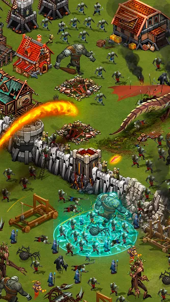 Скачать Throne Rush Mod APK — Безлимитные ресурсы и мощная армия — скриншот 2 Скачать Throne Rush Mod APK — Безлимитные ресурсы и мощная армия — скриншот 2