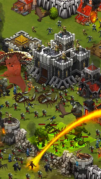 Скачать Throne Rush Mod APK — Безлимитные ресурсы и мощная армия — скриншот 3 Скачать Throne Rush Mod APK — Безлимитные ресурсы и мощная армия — скриншот 3