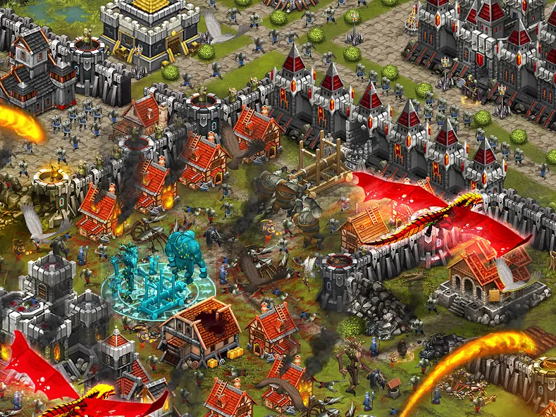 Скачать Throne Rush Mod APK — Безлимитные ресурсы и мощная армия — скриншот 5 Скачать Throne Rush Mod APK — Безлимитные ресурсы и мощная армия — скриншот 5