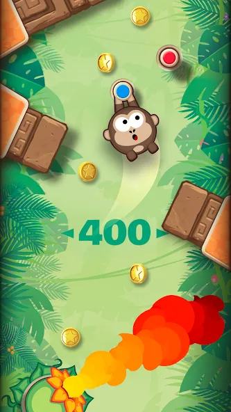 Sling Kong мод на Андроид: Безлимитные монеты и жизни — скриншот 1