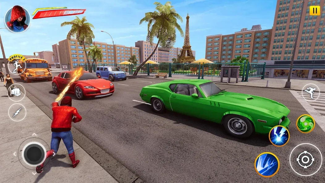 Скачать Incredible Flying SuperHero 3D на Андроид с модом — Много денег и открытые уровни — скриншот 2 Скачать Incredible Flying SuperHero 3D на Андроид с модом — Много денег и открытые уровни — скриншот 2