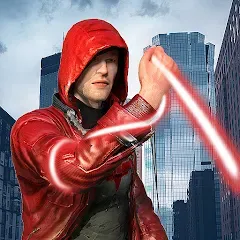 Скачать Incredible Flying SuperHero 3D на Андроид с модом — Много денег и открытые уровни
