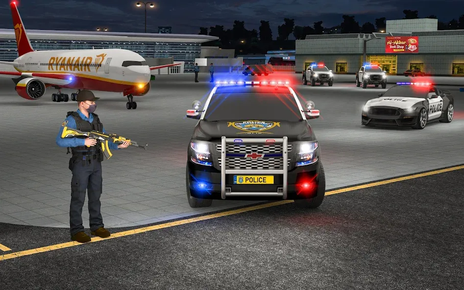 Скачать City Police Car Driving Games бесплатно — Безлимитные деньги и все машины — скриншот 4