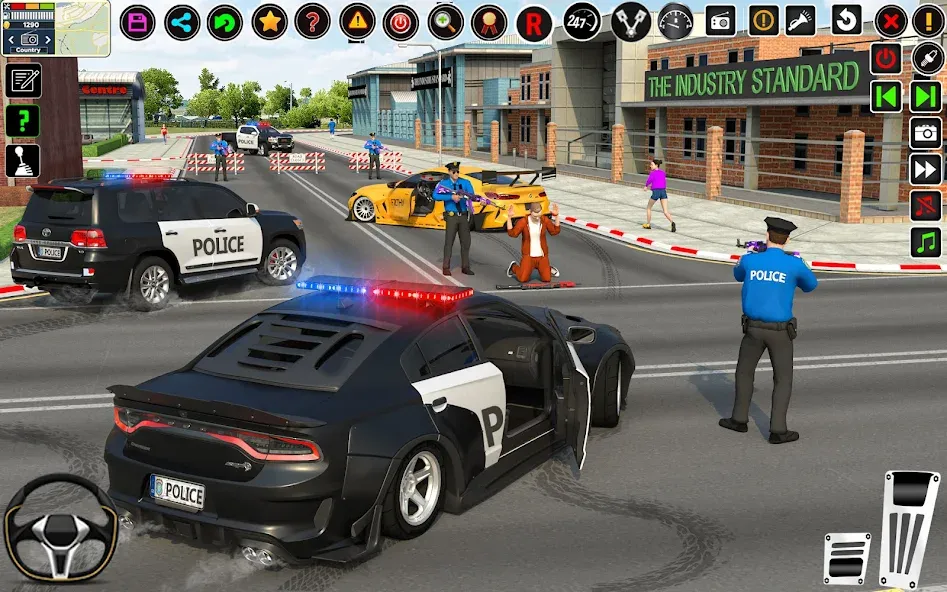 Скачать City Police Car Driving Games бесплатно — Безлимитные деньги и все машины — скриншот 5