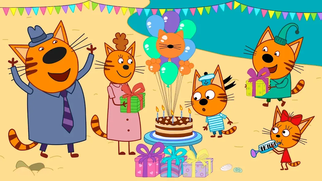 Kid-E-Cats: Kids birthday — последняя версия с модом (Открыты все праздничные уровни) — скриншот 5 Kid-E-Cats: Kids birthday — последняя версия с модом (Открыты все праздничные уровни) — скриншот 5