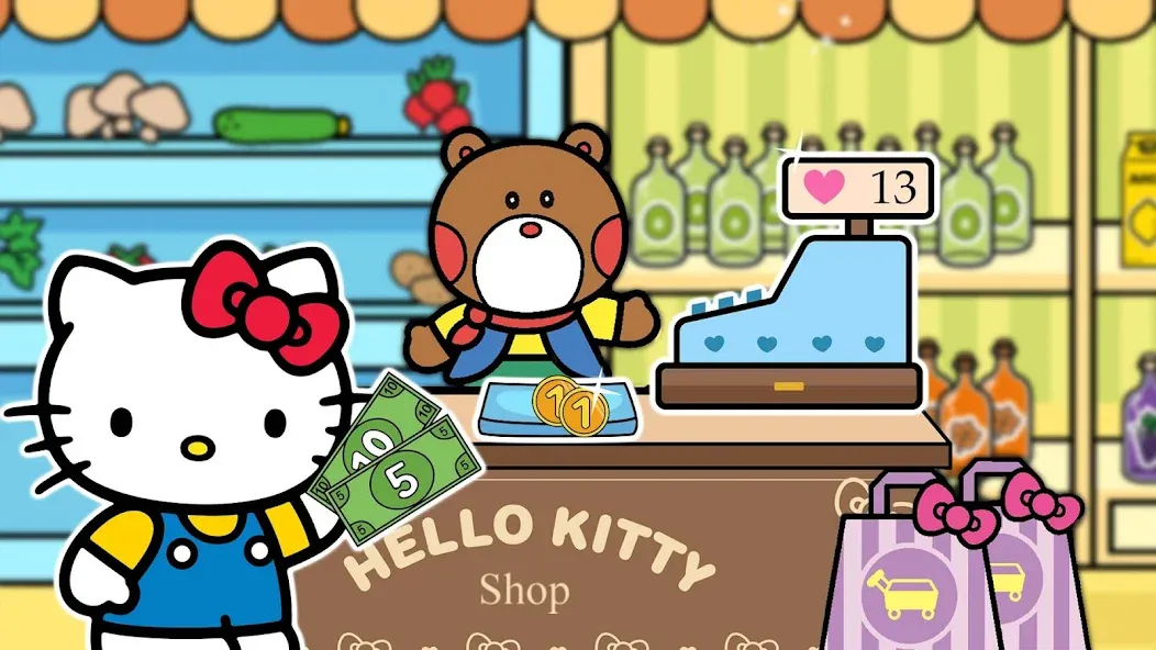 Hello Kitty: Kids Supermarket — Безлимитные монеты и всё открыто, скачать мод APK — скриншот 3 Hello Kitty: Kids Supermarket — Безлимитные монеты и всё открыто, скачать мод APK — скриншот 3