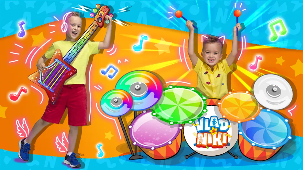 Vlad and Niki: Kids Piano взлом на Андроид — Разблокированы все песни и инструменты — скриншот 2 Vlad and Niki: Kids Piano взлом на Андроид — Разблокированы все песни и инструменты — скриншот 2