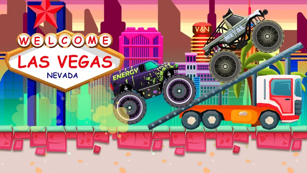 Monster Truck Vlad & Niki — последняя версия с модом (Безлимитные деньги и все машины) — скриншот 5 Monster Truck Vlad & Niki — последняя версия с модом (Безлимитные деньги и все машины) — скриншот 5