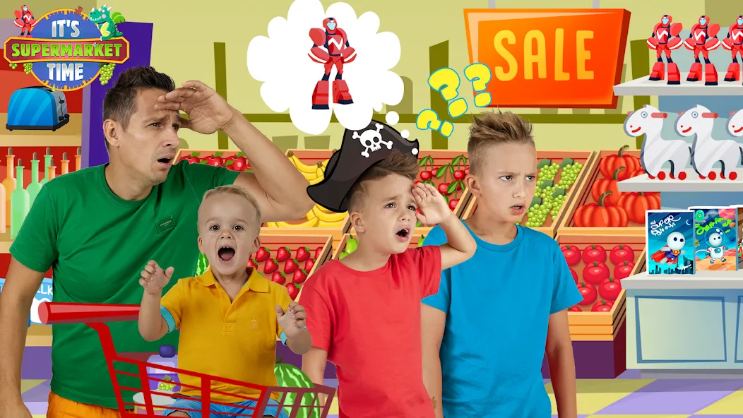 Скачать Vlad & Niki Supermarket game мод — Безлимитные деньги и все товары открыты — скриншот 3 Скачать Vlad & Niki Supermarket game мод — Безлимитные деньги и все товары открыты — скриншот 3