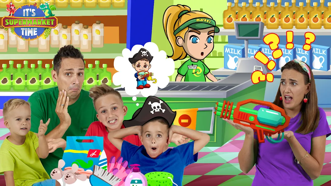 Скачать Vlad & Niki Supermarket game мод — Безлимитные деньги и все товары открыты — скриншот 4 Скачать Vlad & Niki Supermarket game мод — Безлимитные деньги и все товары открыты — скриншот 4