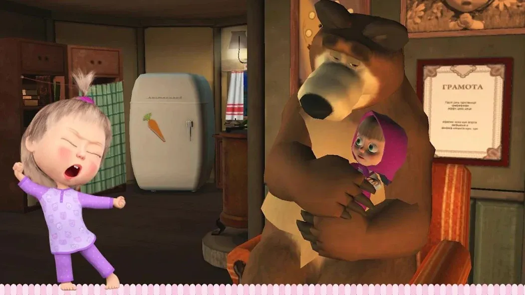 Мод Masha and the Bear: Good Night — Открыты все сказки и персонажи, скачать APK — скриншот 1 Мод Masha and the Bear: Good Night — Открыты все сказки и персонажи, скачать APK — скриншот 1