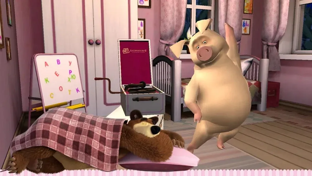 Мод Masha and the Bear: Good Night — Открыты все сказки и персонажи, скачать APK — скриншот 4 Мод Masha and the Bear: Good Night — Открыты все сказки и персонажи, скачать APK — скриншот 4
