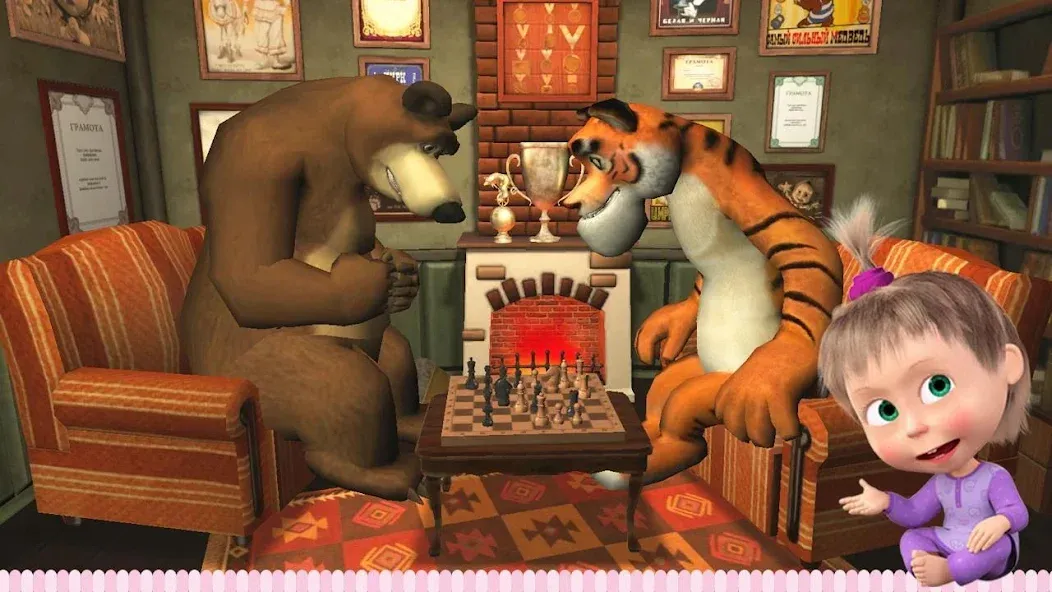 Мод Masha and the Bear: Good Night — Открыты все сказки и персонажи, скачать APK — скриншот 5 Мод Masha and the Bear: Good Night — Открыты все сказки и персонажи, скачать APK — скриншот 5