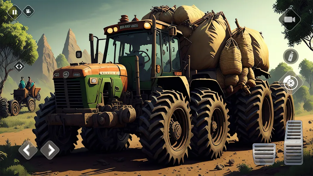 Tractor Driving Games: Farming (Мод: Безлимитные деньги и техника) — скачать на Андроид — скриншот 4