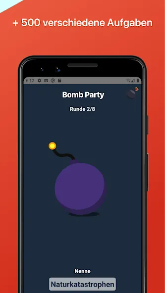 Скачать мод Bomb Party: Das Bombenspiel! — Безлимитные подсказки и быстрые раунды — скриншот 3