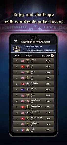 Скачать мод Pokerrrr 2: Texas Holdem Poker — Безлимитные фишки и все функции открыты — скриншот 5 Скачать мод Pokerrrr 2: Texas Holdem Poker — Безлимитные фишки и все функции открыты — скриншот 5