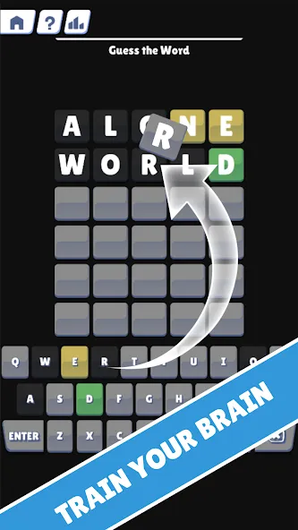 Скачать Wordly - Try to Guess Word — Безлимитные попытки и подсказки — скриншот 3 Скачать Wordly - Try to Guess Word — Безлимитные попытки и подсказки — скриншот 3