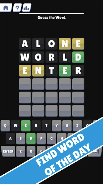 Скачать Wordly - Try to Guess Word — Безлимитные попытки и подсказки — скриншот 4 Скачать Wordly - Try to Guess Word — Безлимитные попытки и подсказки — скриншот 4